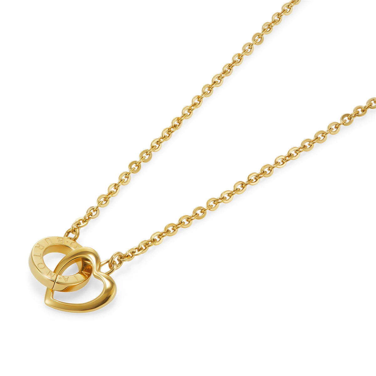 Olivia Burton Gold Kindred Interlink Heart Necklace