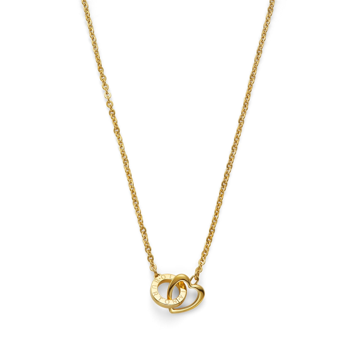 Olivia Burton Gold Kindred Interlink Heart Necklace