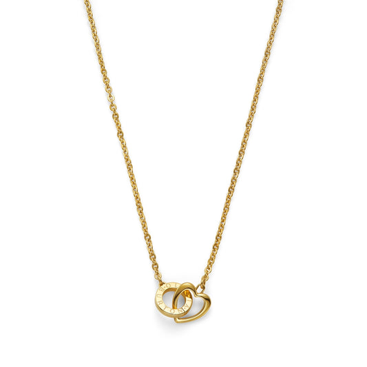 Olivia Burton Gold Kindred Interlink Heart Necklace