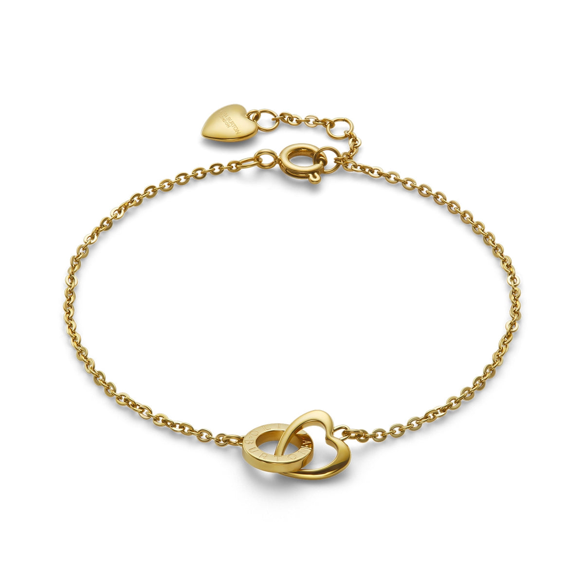 Olivia Burton Gold Kindred Interlink Heart Bracelet