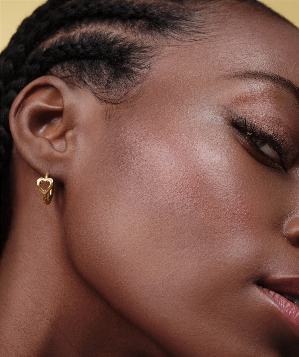 Olivia Burton Gold Kindred Interlink Openwork Heart Hoops