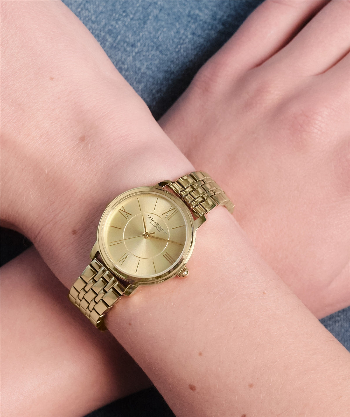 Olivia Burton Gold Westboure Gold Dial Watch