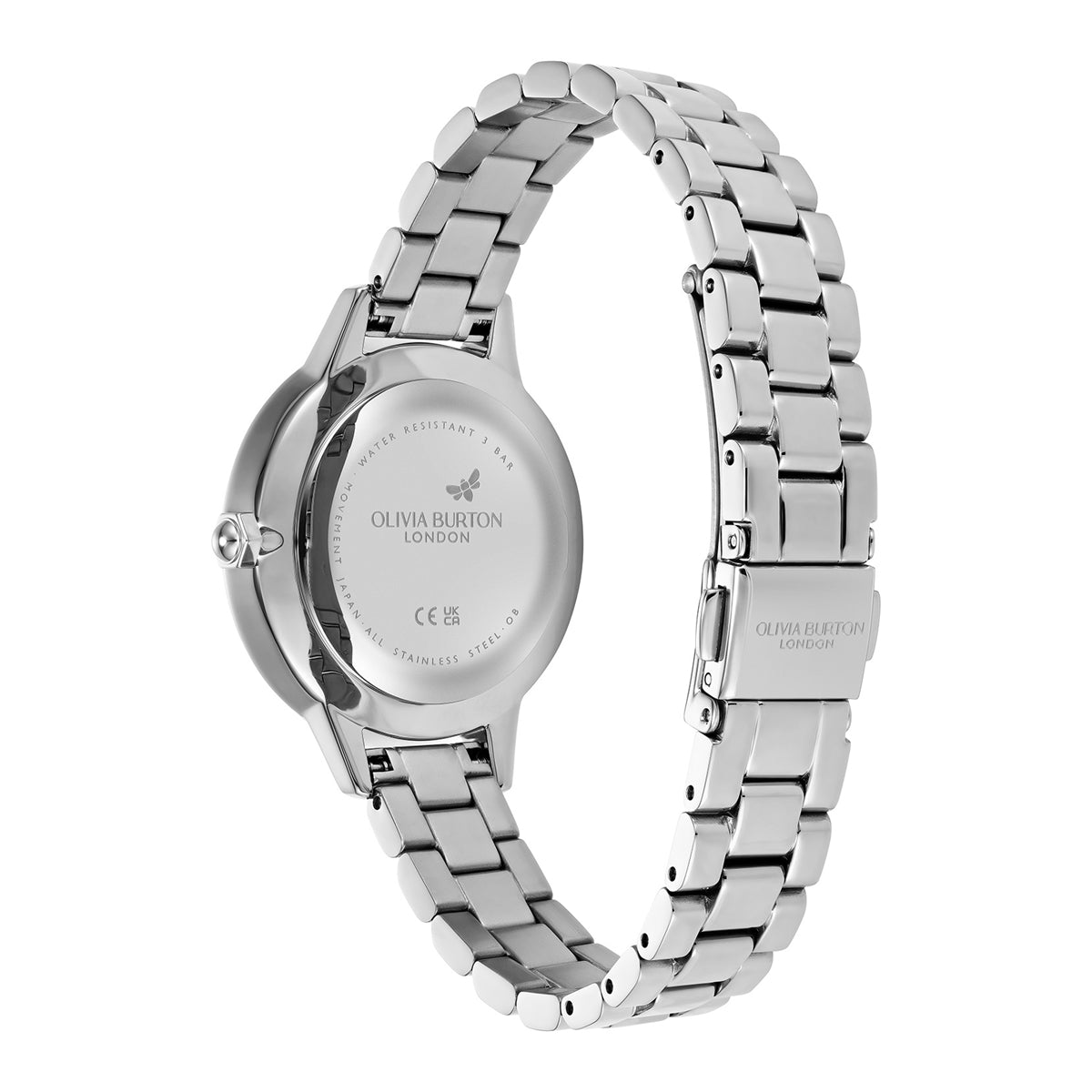 Olivia Burton Silver Captivate Mother of Pearl Dial Watch