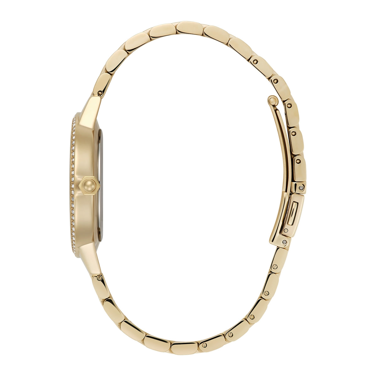 Olivia Burton Gold Captivate Mother of Pearl Dial Watch