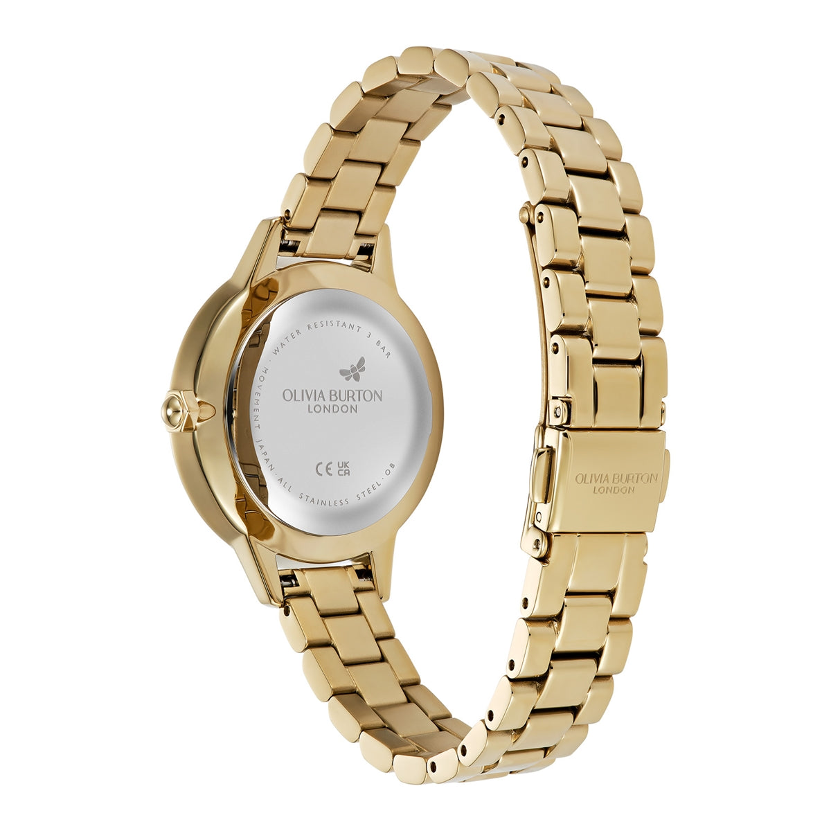 Olivia Burton Gold Captivate Mother of Pearl Dial Watch