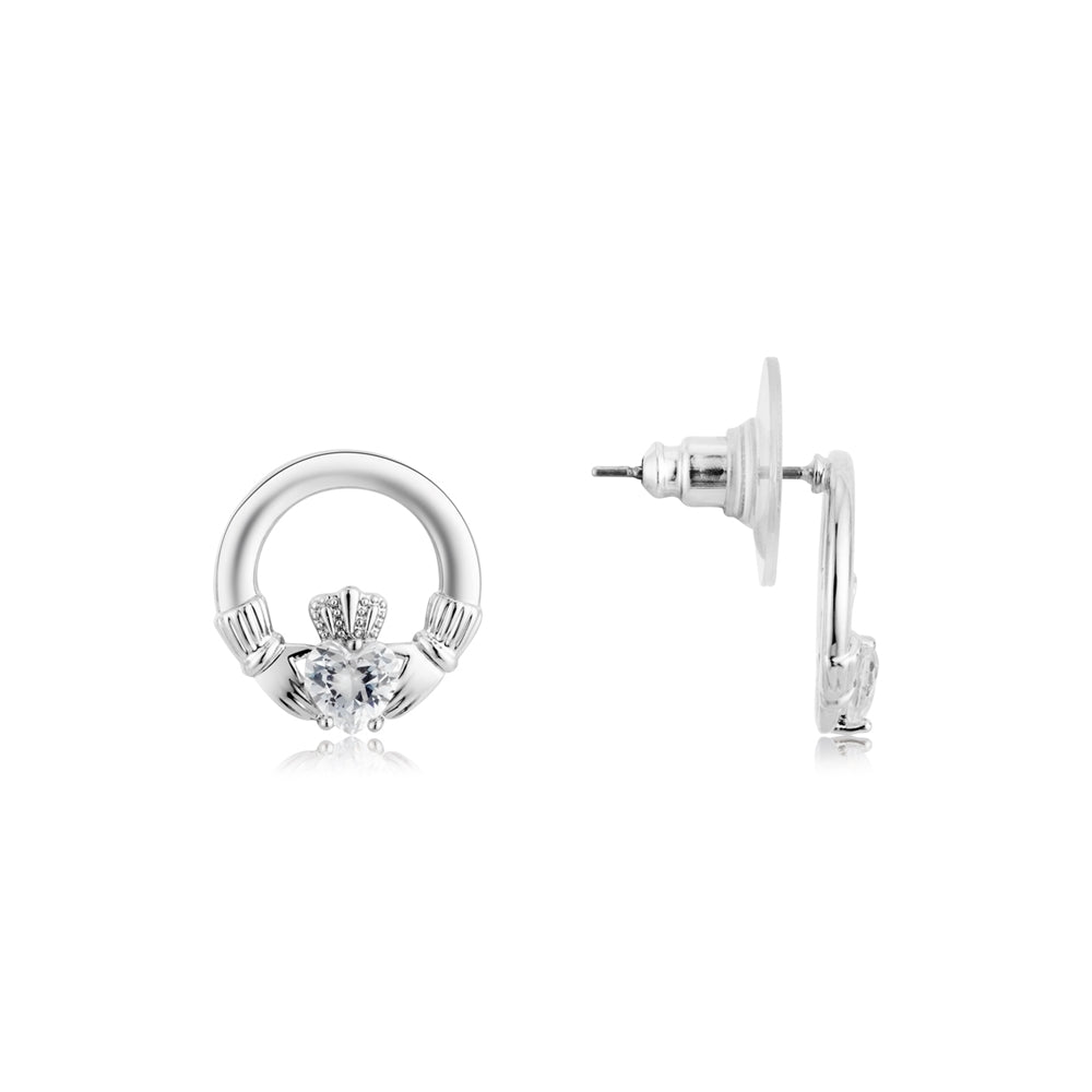 Karma Silver Claddagh Heart Cubic Zirconia Set