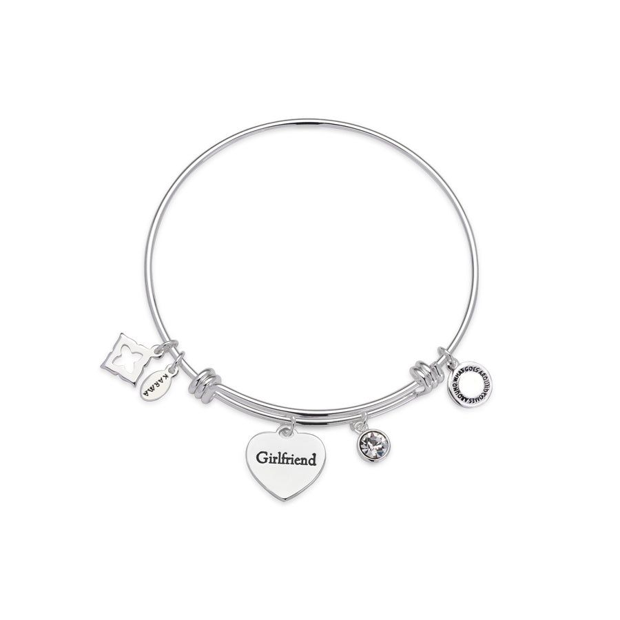 Karma Silver Girlfriend Heart Set