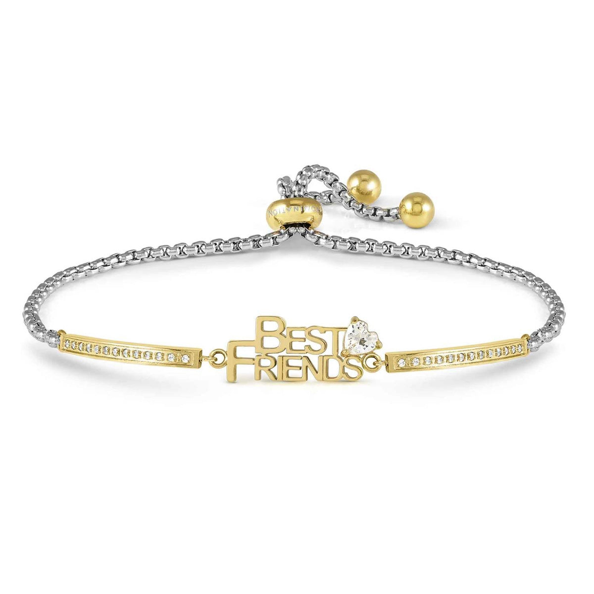 Nomination Gold Milleluci Best Friends Heart CZ Bracelet