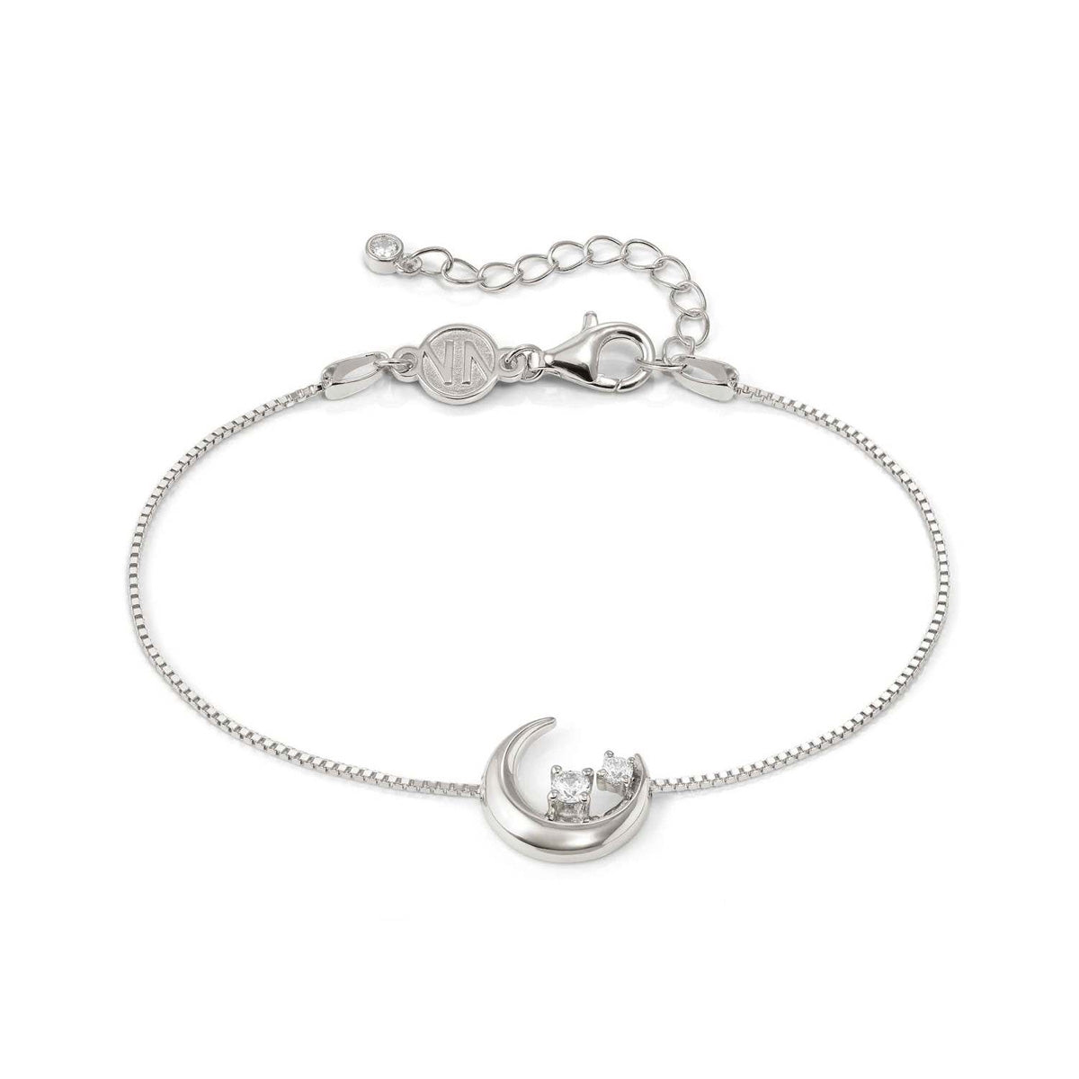 Nomination Silver Dream Beats Moon White CZ Bracelet