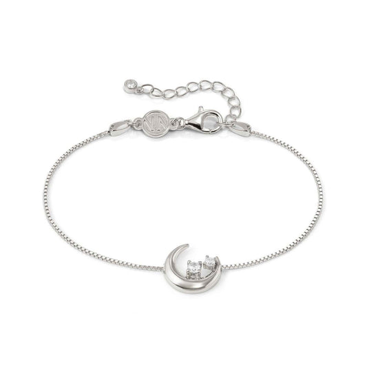 Nomination Silver Dream Beats Moon White CZ Bracelet