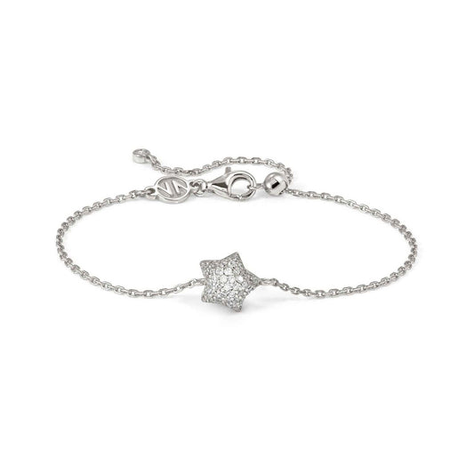 Nomination Silver Lifepoetry White Pavé Star Bracelet