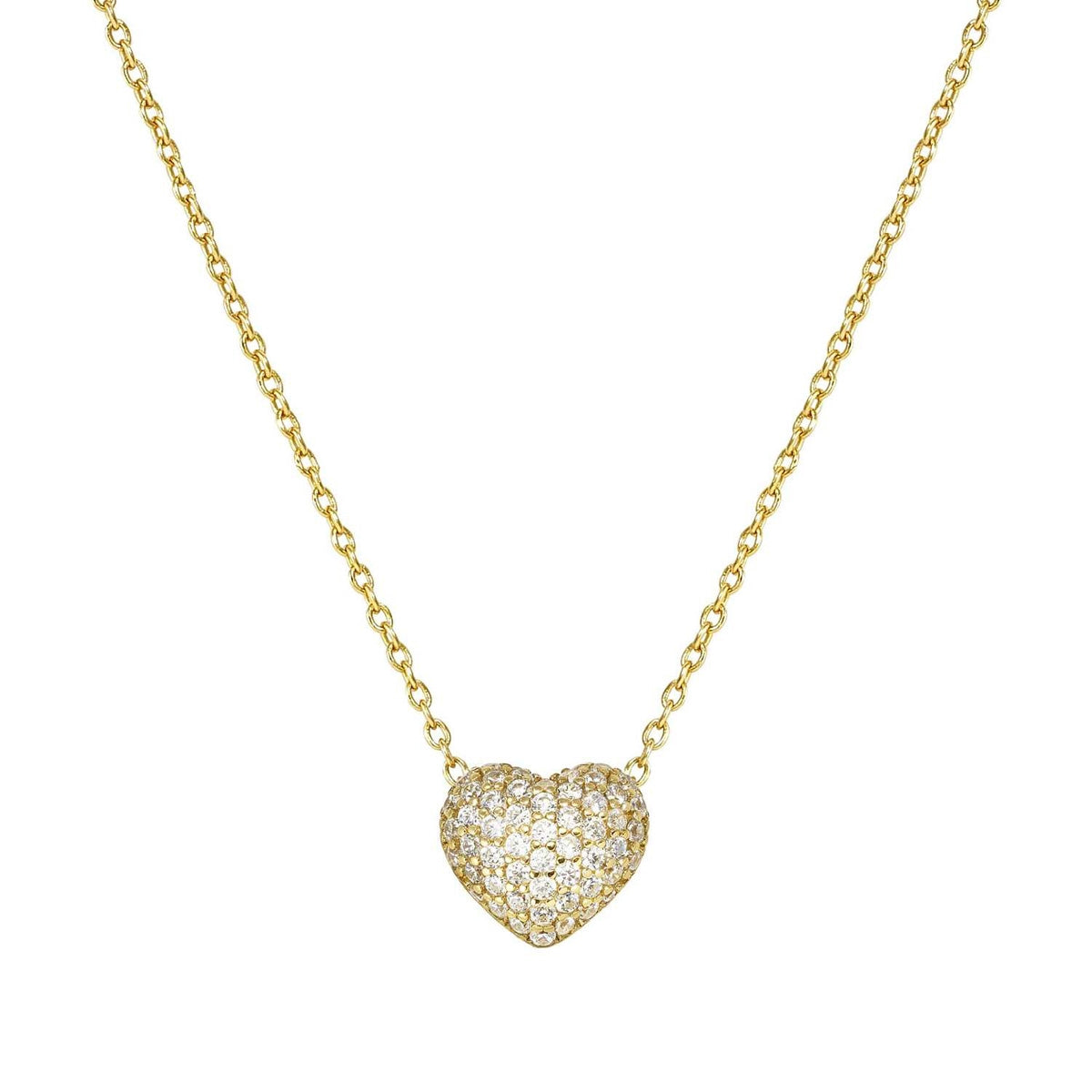 Nomination Gold Lifepoetry White Pavé Heart Necklace