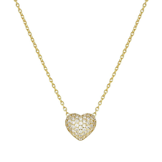 Nomination Gold Lifepoetry White Pavé Heart Necklace