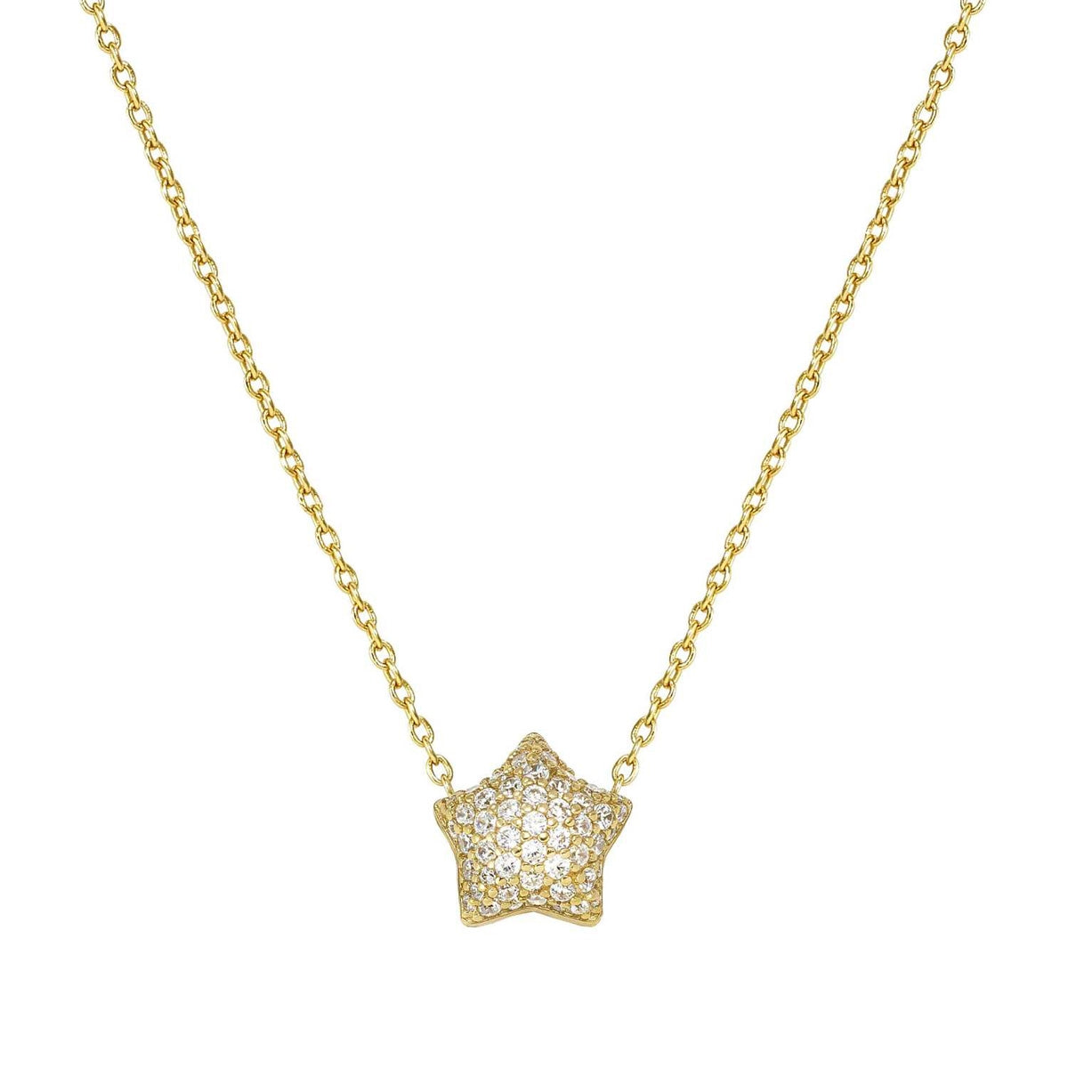 Nomination Gold Lifepoetry White Pavé Star Necklace