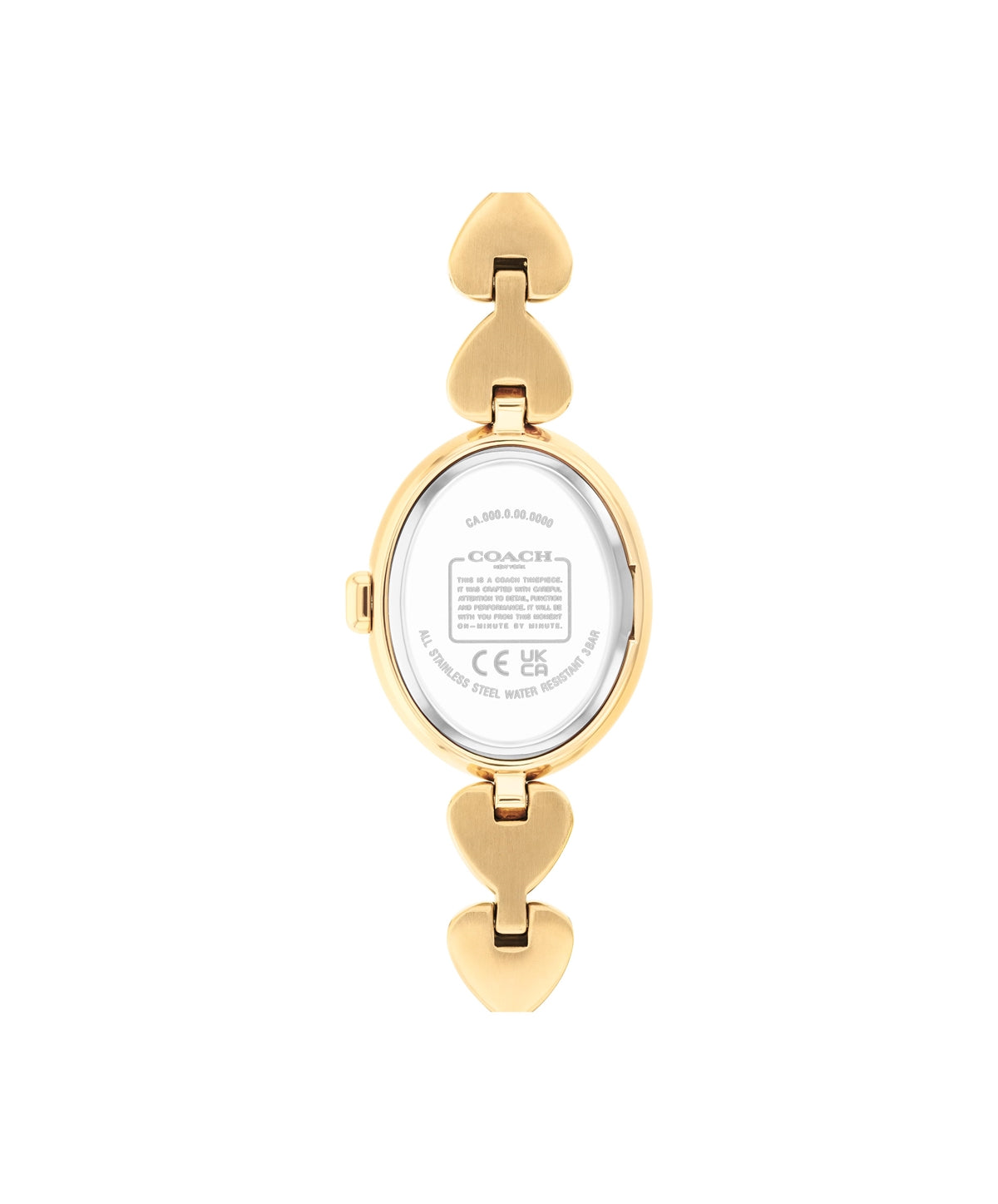 Coach Gold Sammy Oval Hearts Watch
