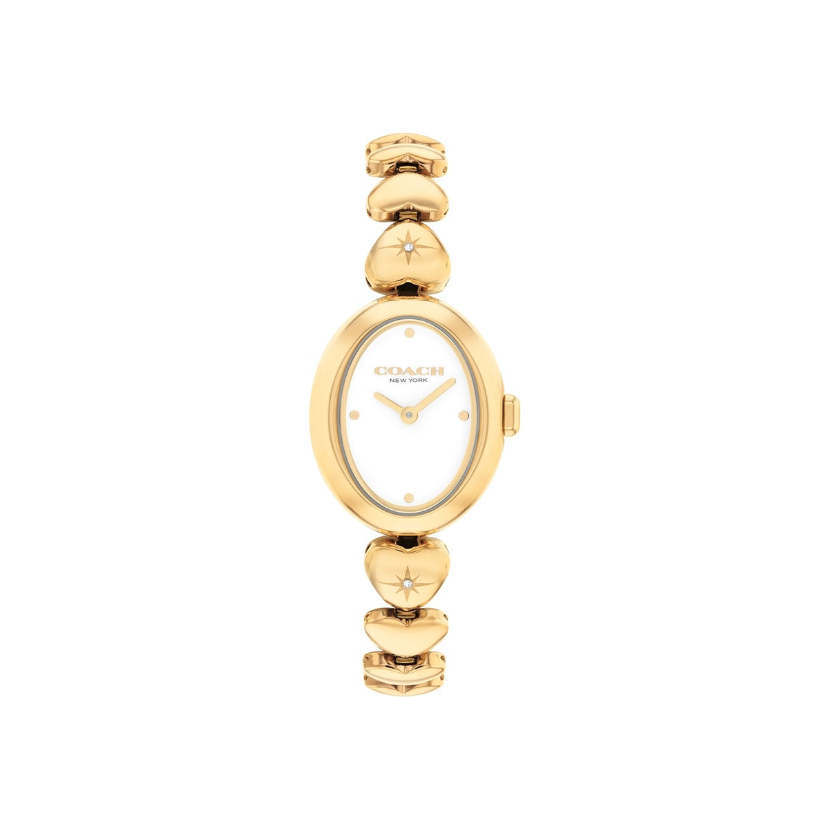 Coach Gold Sammy Oval Hearts Watch