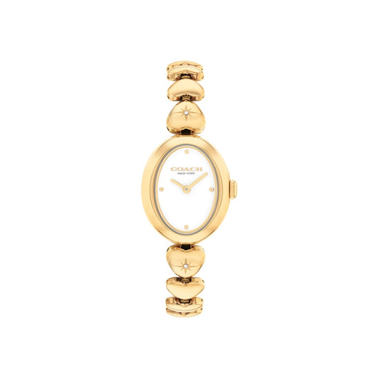 Coach Gold Sammy Oval Hearts Watch