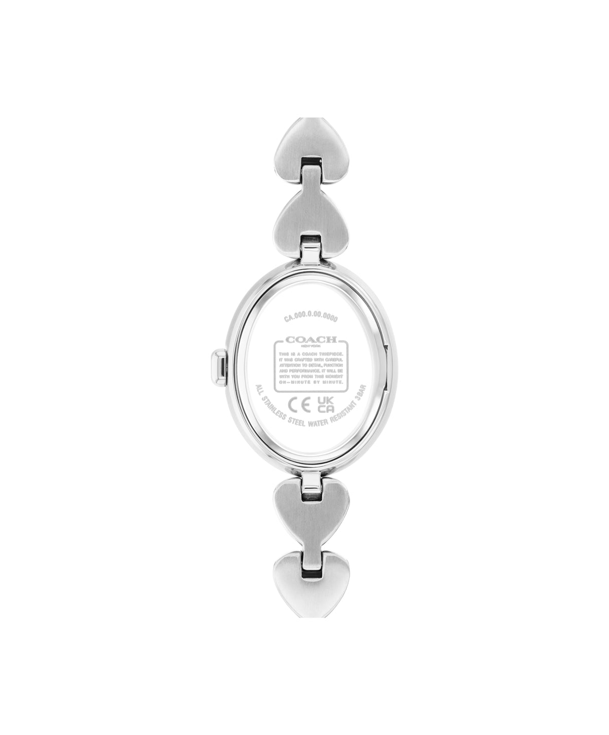 Coach Silver Sammy Oval Hearts Watch