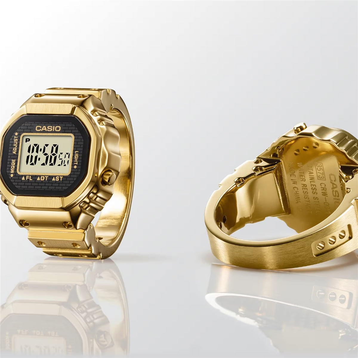 Casio CRW-001G-9 Gold Ring Watch