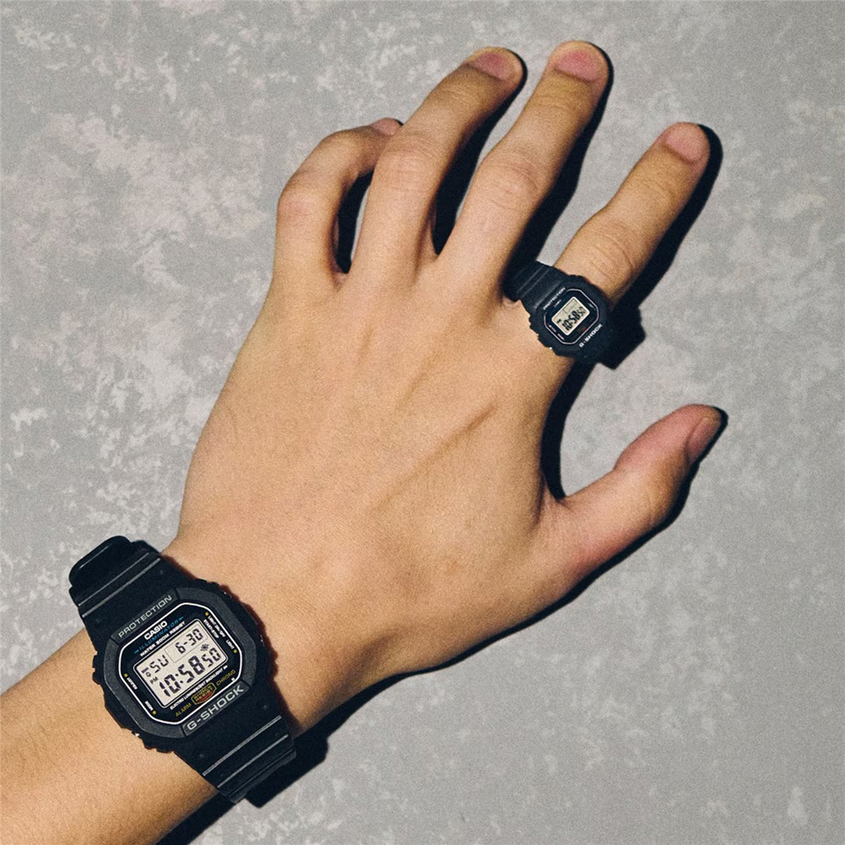Casio DWN-5600-4 Red Ring Watch