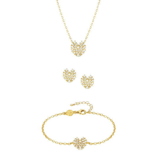 Nomination Ray Of Light Gold Heart Set