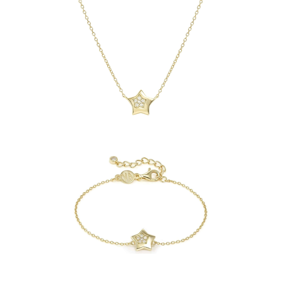 Nomination Gold Petit Sparkle Star Set