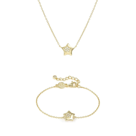 Nomination Gold Petit Sparkle Star Set