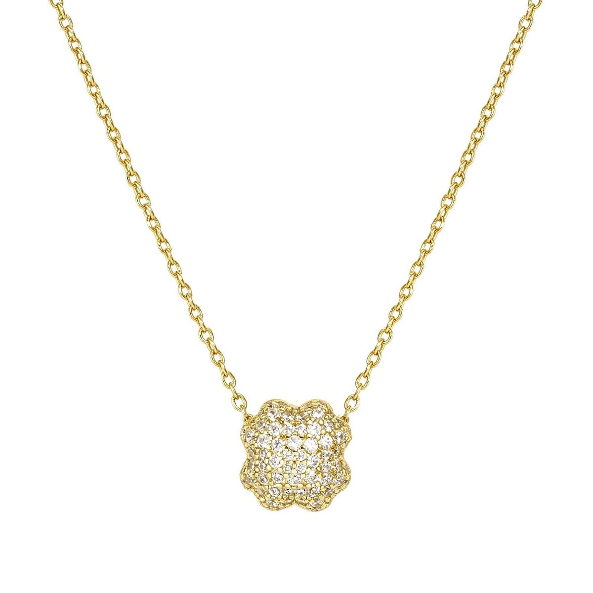 Nomination Gold Lifepoetry White Pavé Clover Set