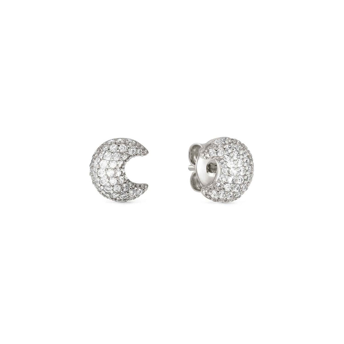 Nomination Silver Lifepoetry White Pavé Moon Set