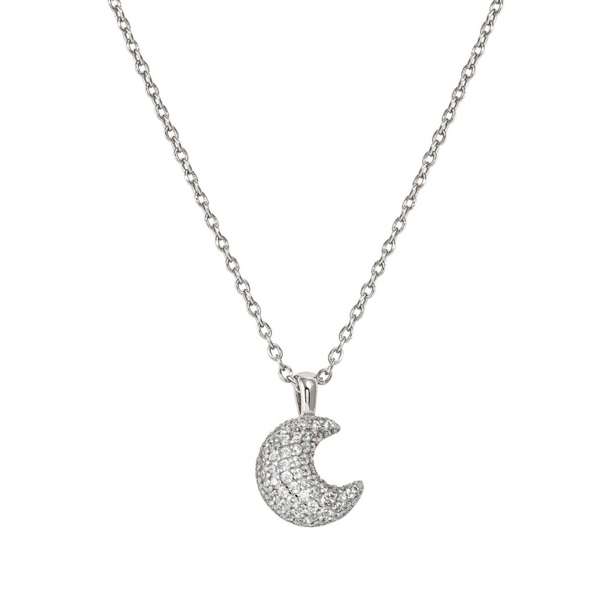 Nomination Silver Lifepoetry White Pavé Moon Set