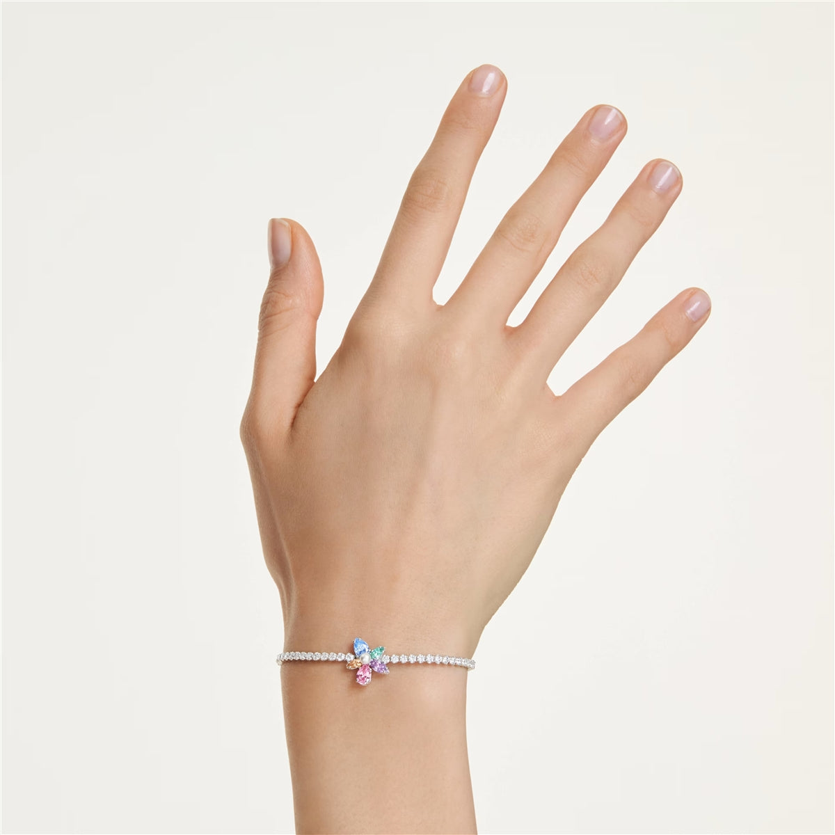 Swarovski Ariana Grande x Swarovski Multi-coloured Flower Tennis Bracelet