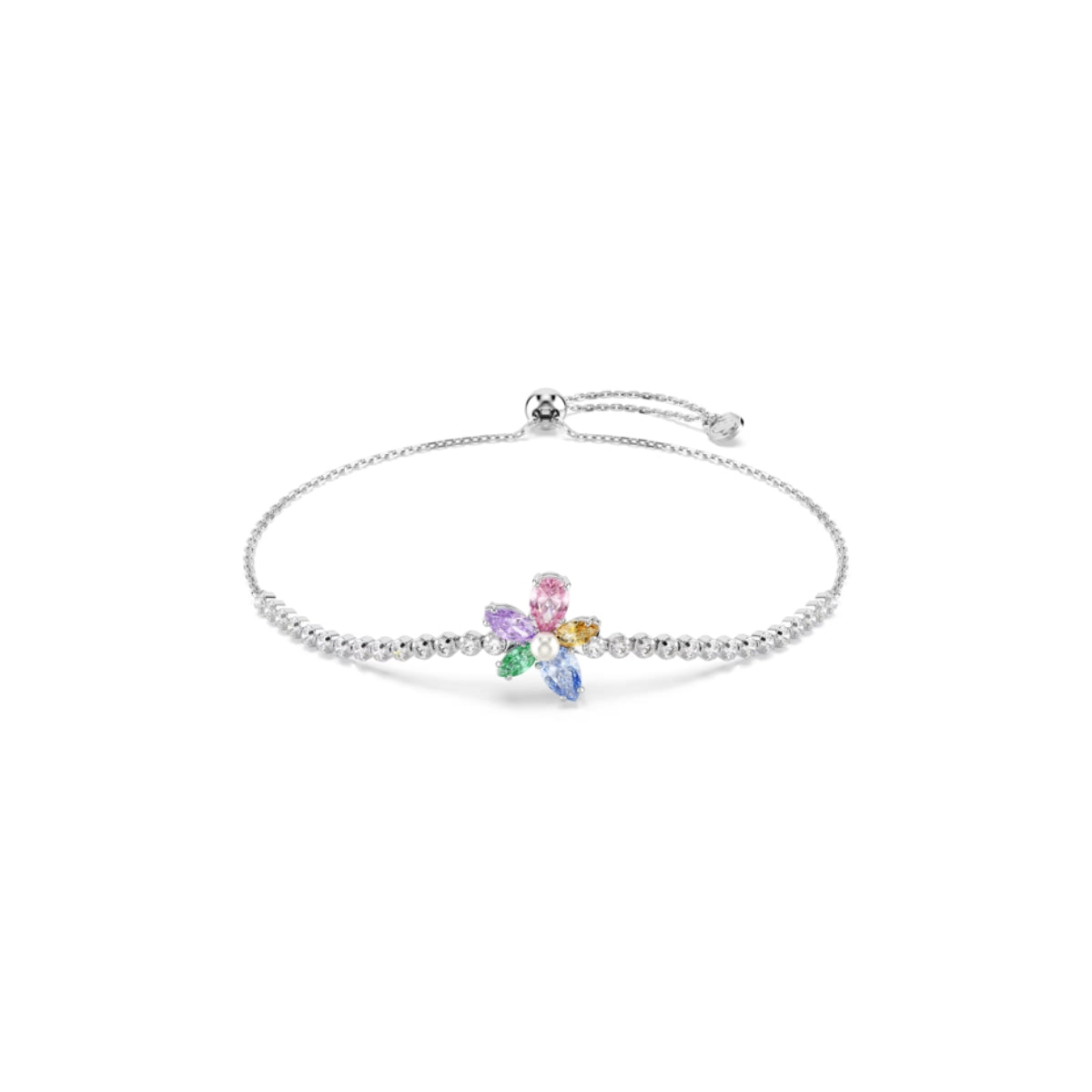 Swarovski Ariana Grande x Swarovski Multi-coloured Flower Tennis Bracelet
