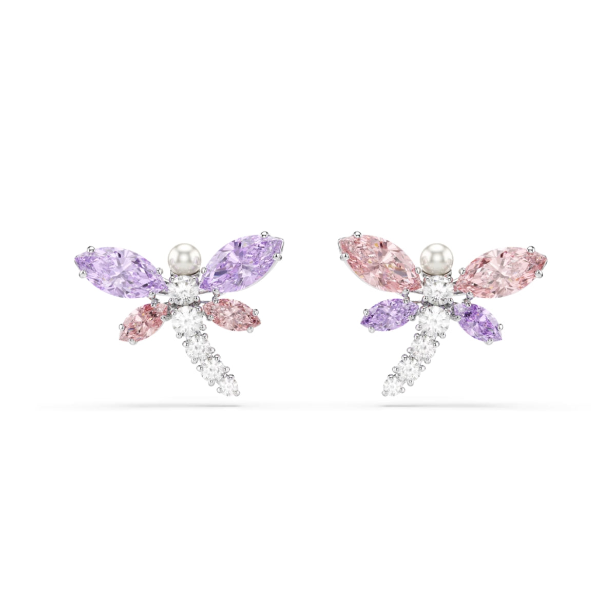 Swarovski Ariana Grande x Swarovski Multi-coloured Dragonfly Stud Earrings