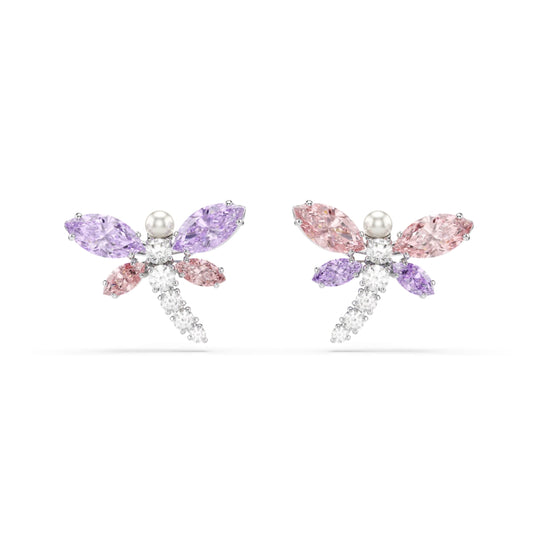 Swarovski Ariana Grande x Swarovski Multi-coloured Dragonfly Stud Earrings