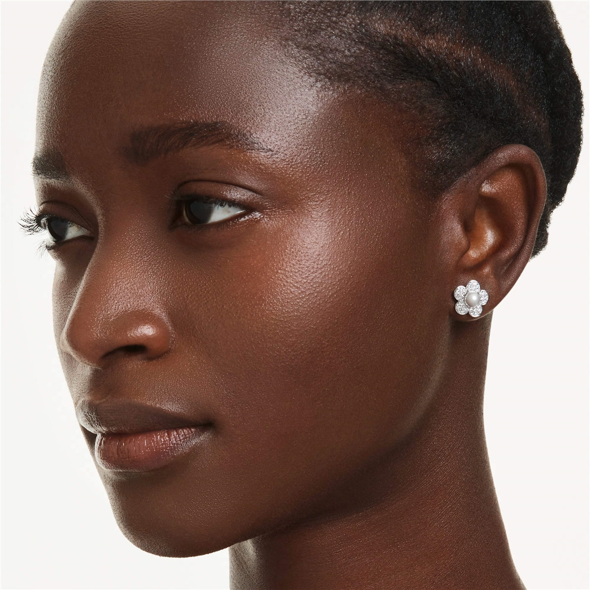 Swarovski Ariana Grande x Swarovski Crystal Pearl Flower Stud Earrings