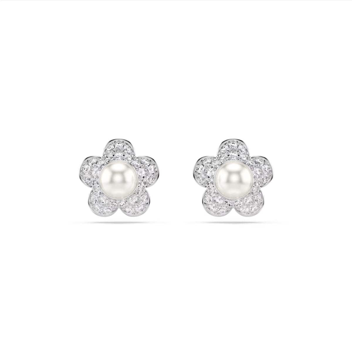 Swarovski Ariana Grande x Swarovski Crystal Pearl Flower Stud Earrings