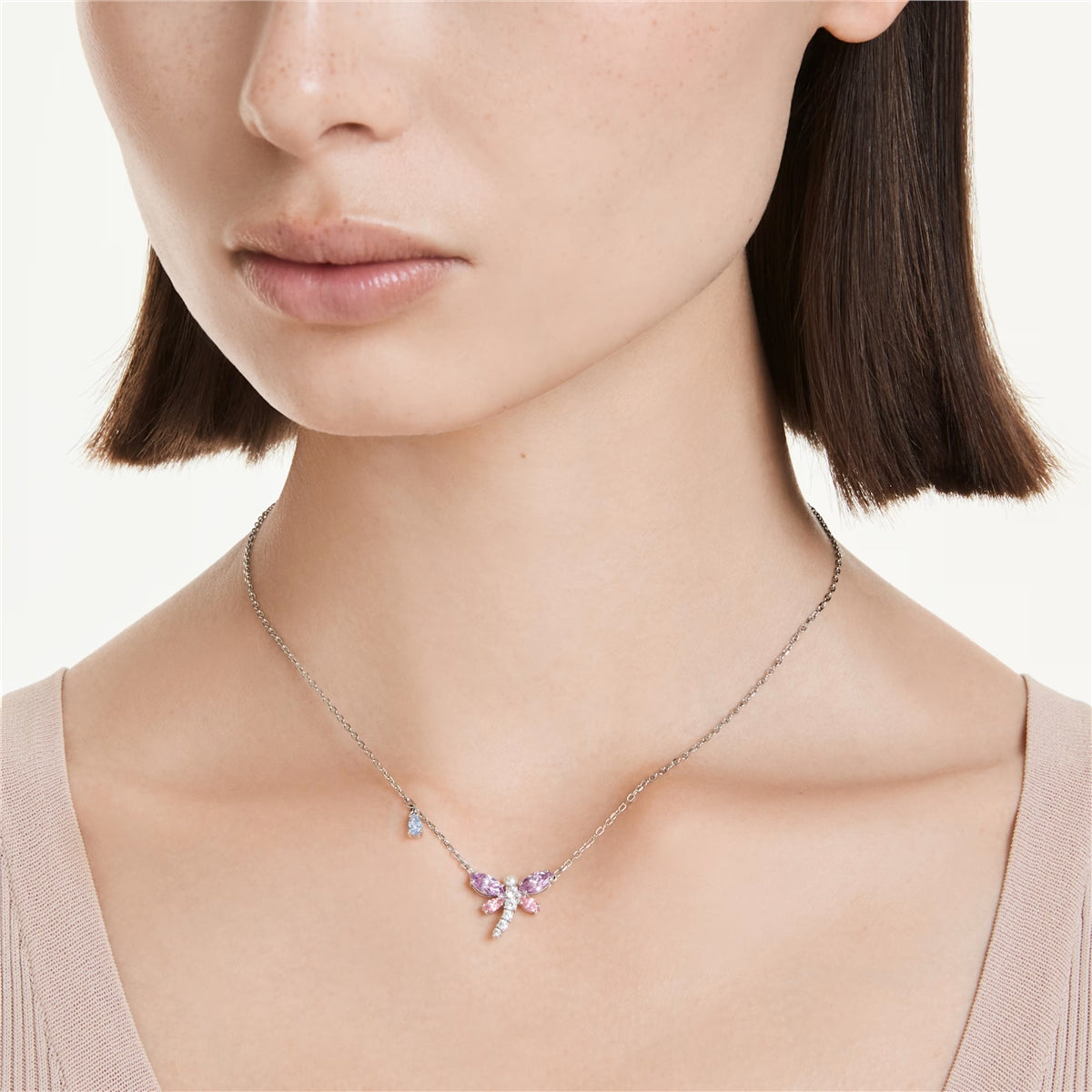 Swarovski Ariana Grande x Swarovski Multi-coloured Dragonfly Necklace