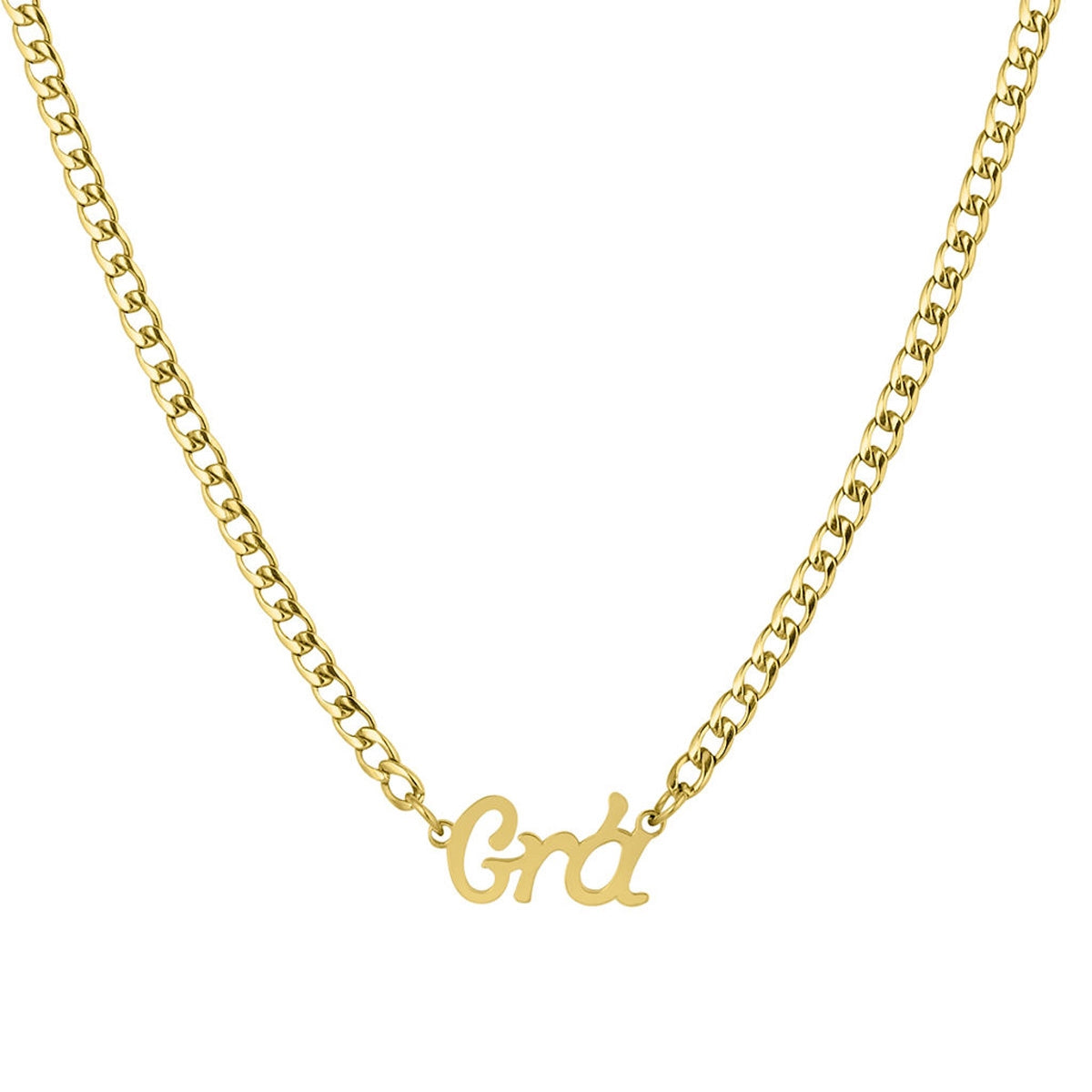 Over & Over Gold Grá Harp Necklace Set