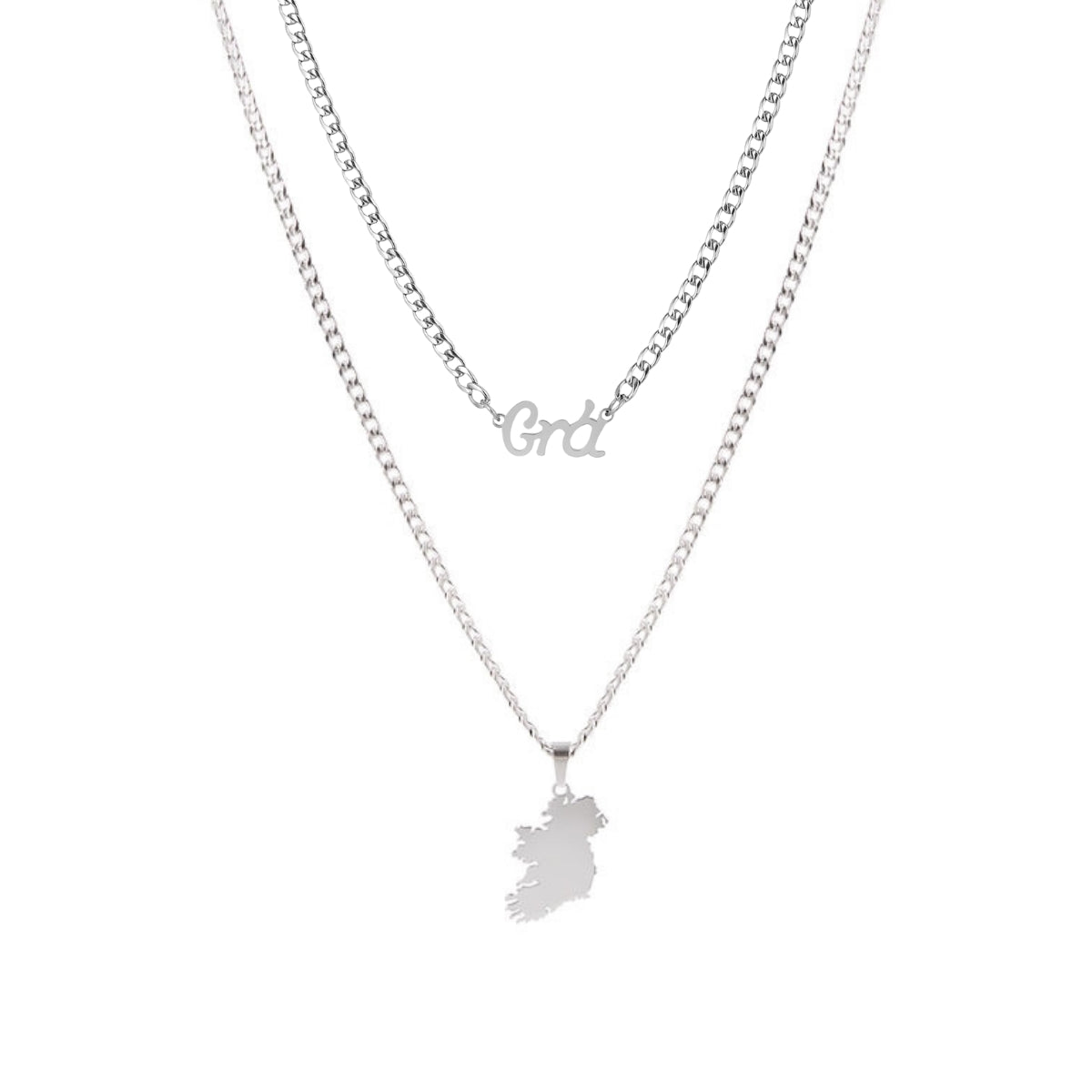 Over & Over Silver Grá Ireland Necklace Set