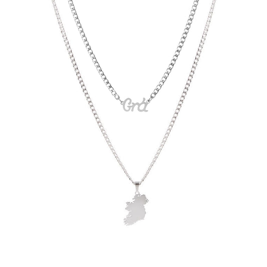 Over & Over Silver Grá Ireland Necklace Set