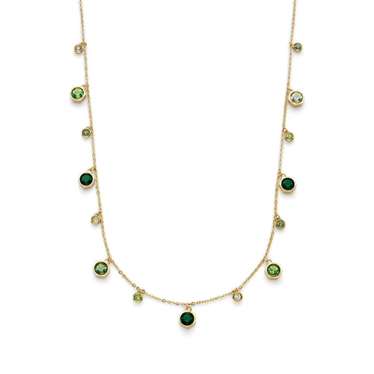Olivia Burton Gold Mini Droplet Green Gift Set