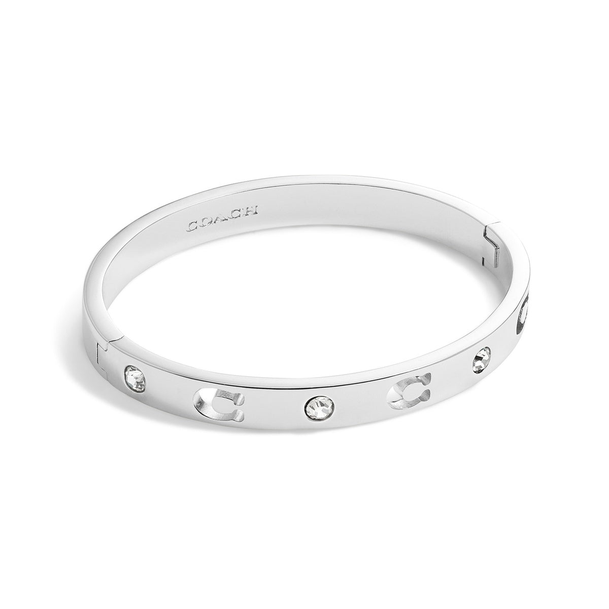 Sil CutOut C Logo Hinge Bangle