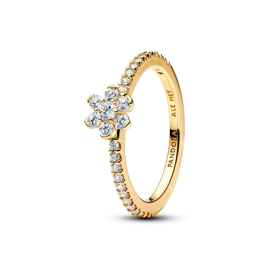 Pandora Gold Sparkling Flower Ring