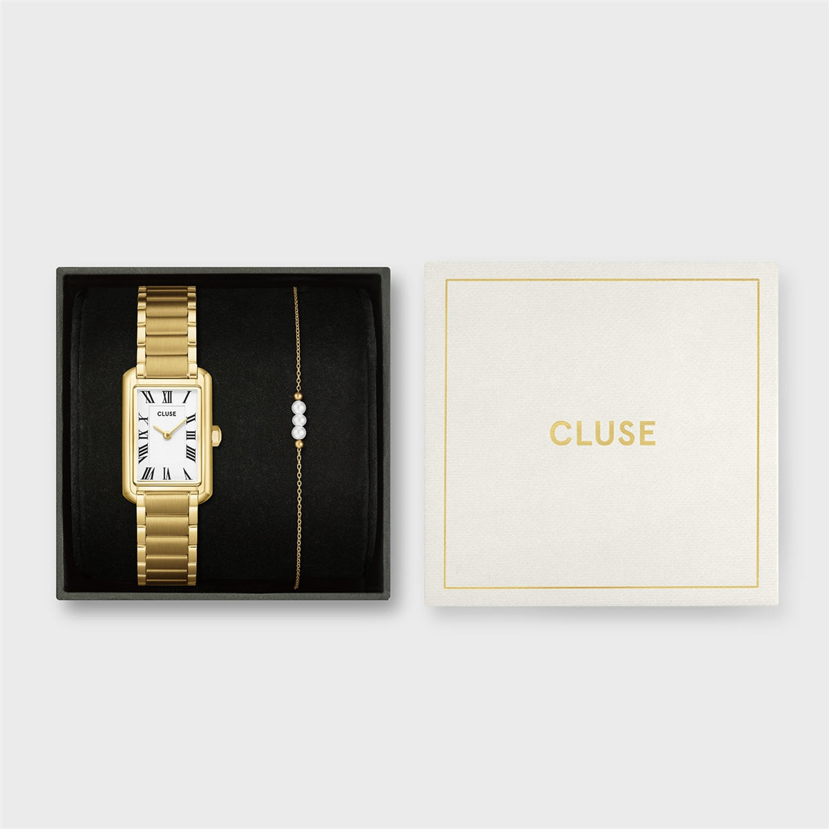CLUSE Gold Belisenna White Bracelet Giftbox