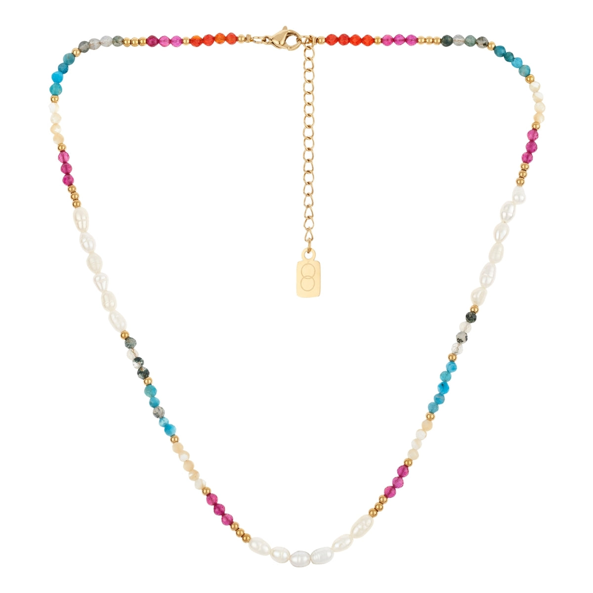 Over & Over Gold Stainless Steel Pink Beaded Pearl Set
