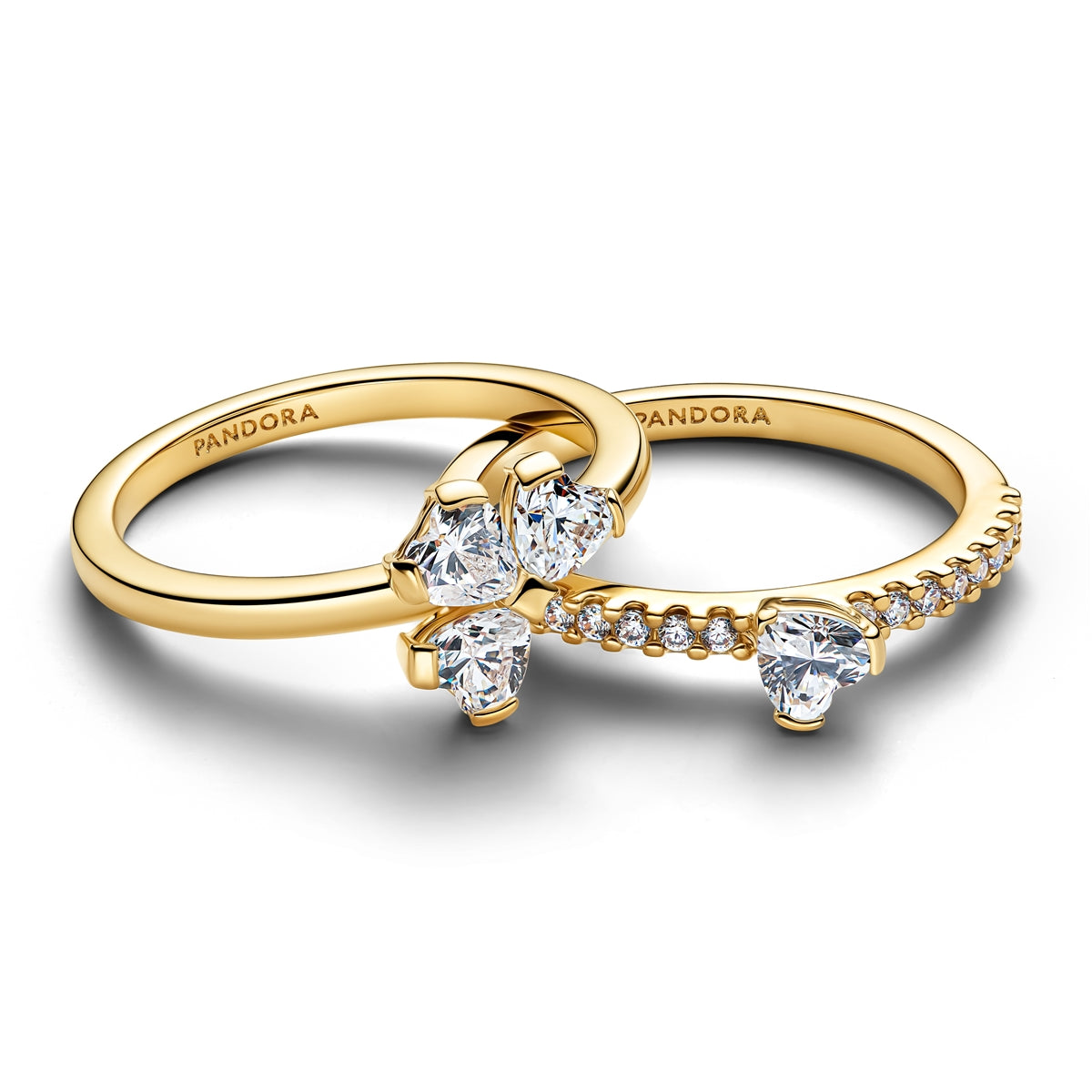 Pandora Sparkling Lucky Clover Splittable Ring