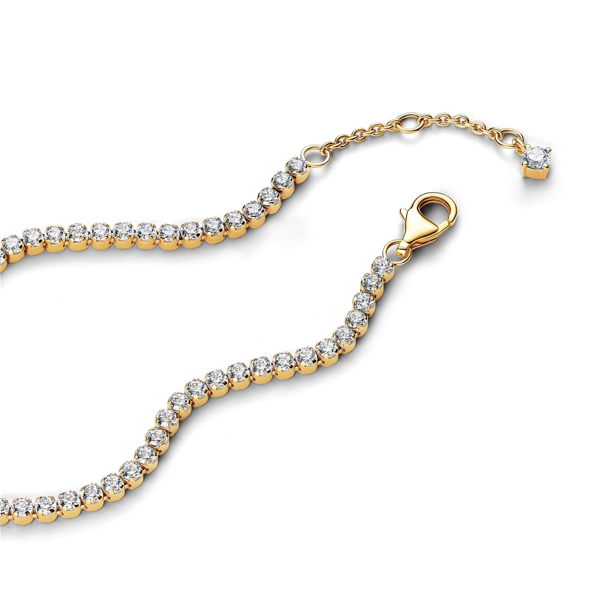 Pandora Gold Sparkling Tennis Bracelet