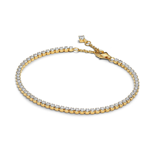 Pandora Gold Sparkling Tennis Bracelet
