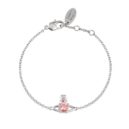 Vivienne Westwood Silver Reina Small Champagne CZ Bracelet