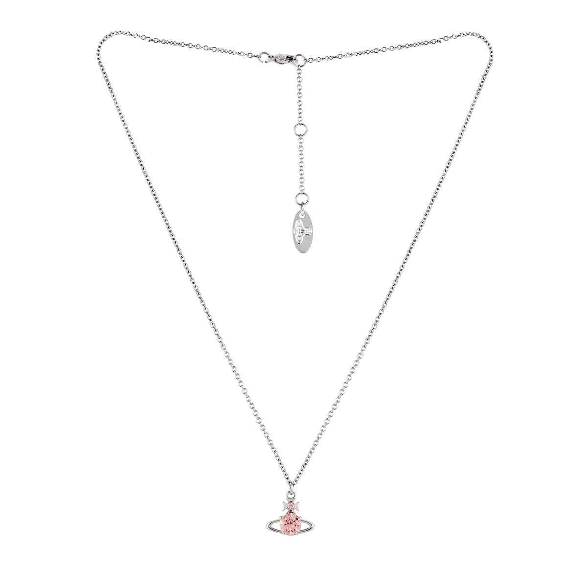 Vivienne Westwood Silver Reina Small Champagne CZ Necklace